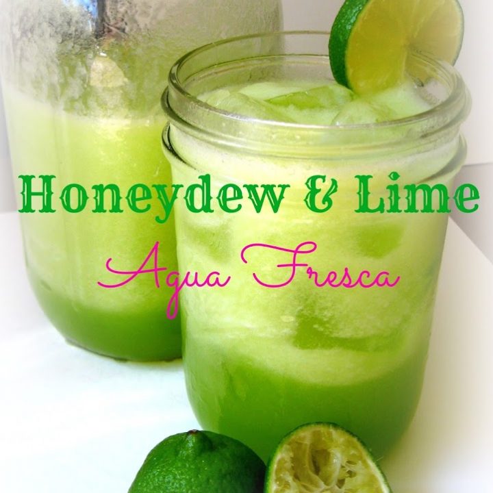 Honeydew Lime Agua Fresca {Honey Sweetened + Coconut Water}
