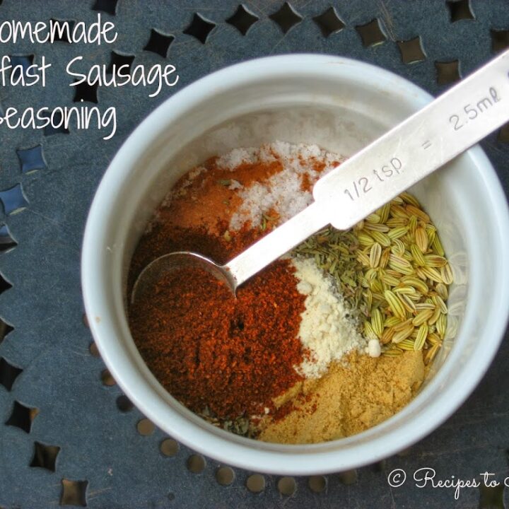 Homemade Breakfast Sausage Seasoning - Recipes to Nourish