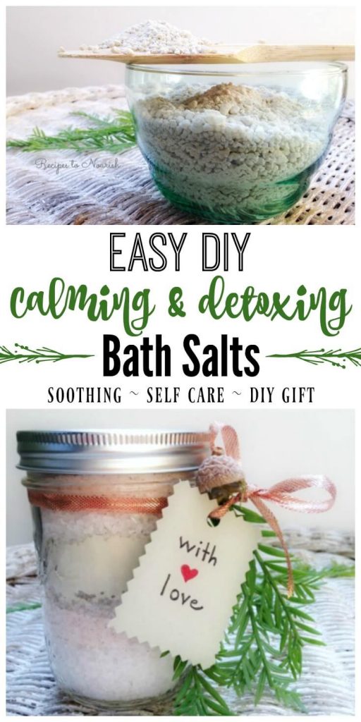 Diy Calming Detoxing Bath Salts Recipes To Nourish - Diy Bath Salts Without Epsom Salt