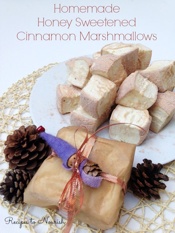 Homemade Honey Sweetened Cinnamon Marshmallows |Recipes to Nourish