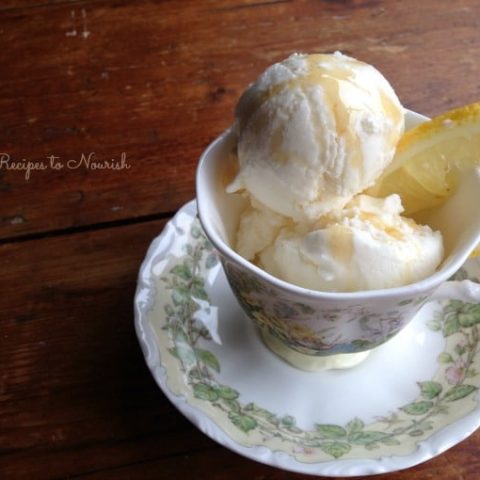 Lemon Honey Frozen Yogurt