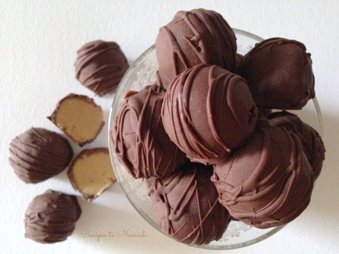 Chocolate peanut butter truffles.