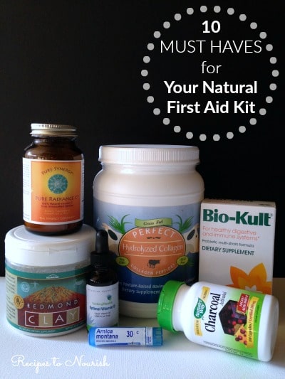 10 Must Haves for Your Natural First Aid Kit ... it's a good idea to have some simple + basic essentials in your first aid kit, just in case. | Recipes to Nourish