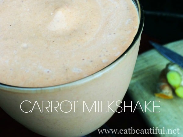 Carrot Milkshake - Eat Beautiful