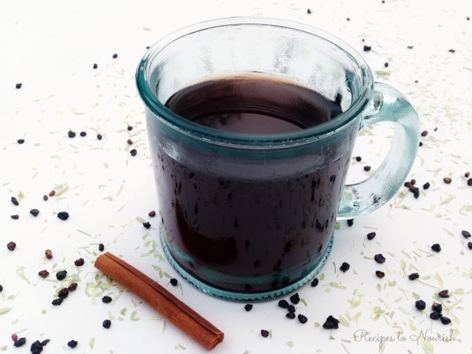 Elderberry Herbal Tea with Immune Boosting Herbs ... herbal tea infusions are nourishing for the body. This version tastes delicious + supports the immune system. | Recipes to Nourish