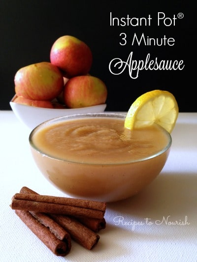 Instant Pot Applesauce in 3 Minutes