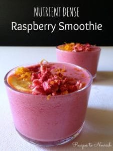 Nutrient Dense Raspberry Smoothie :: Recipes to Nourish