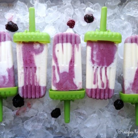 Blackberry Cheesecake Popsicles {Real Food}