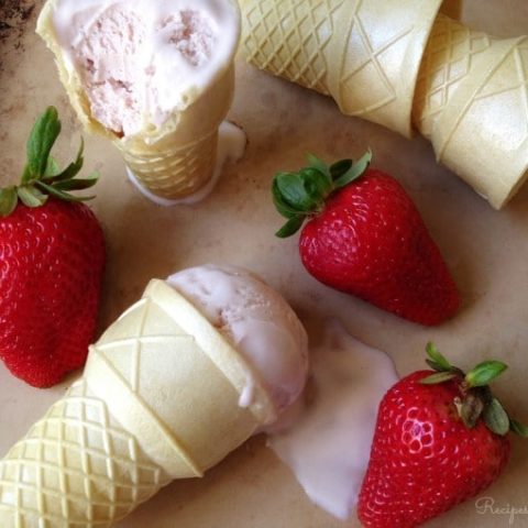 Real Food Strawberry Ice Cream