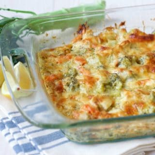 (Ad) This Healthy Chicken Broccoli Casserole is a delicious comforting classic. It's so easy to make, packed with protein, loaded with broccoli and full of vibrant herby aromatics. It has a special real food secret ingredient too and bakes up beautifully in less than an hour. | Recipes to Nourish