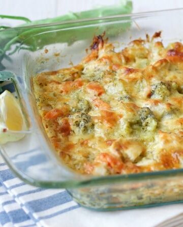 (Ad) This Healthy Chicken Broccoli Casserole is a delicious comforting classic. It's so easy to make, packed with protein, loaded with broccoli and full of vibrant herby aromatics. It has a special real food secret ingredient too and bakes up beautifully in less than an hour. | Recipes to Nourish