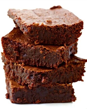 These decadent Fudgy Grain Free Brownies are out-of-this-world, crazy good. They're chewy with a nice crusty bite on top, made without refined sugar, naturally gluten free, Paleo-friendly and freeze beautifully too! You would never know these irresistible brownies are grain free. | Recipes to Nourish