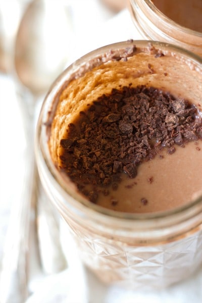 5 Minute Healthy Instant Pot Chocolate Pudding is protein packed, rich and super chocolaty. It makes a fun snack or special treat and it's perfect to pack in lunches. It's Paleo friendly with a dairy free option and full of a metabolism and gut supporting boost. | Recipes to Nourish