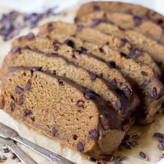 Instant Pot Paleo Chocolate Chip Banana Bread is so easy to make! This classic, healthier, protein-rich breakfast or snacking bread has the best soft texture, it's packed with banana flavor, lots of chocolaty goodness, and made with no refined sugar. | Recipes to Nourish