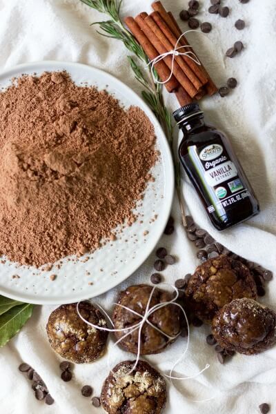 (ad) Paleo Sweet Beet Chocolate Crinkles are a fun twist on the classic holiday favorite! These healthier, grain free cookies have a delicious, crackly top and are full of dark chocolaty flavor with a hint of sweet earthy beets. | Recipes to Nourish