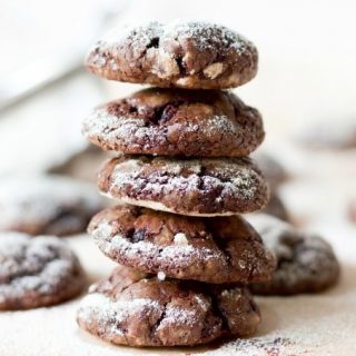 (ad) Paleo Sweet Beet Chocolate Crinkles are a fun twist on the classic holiday favorite! These healthier, grain free cookies have a delicious, crackly top and are full of dark chocolaty flavor with a hint of sweet earthy beets. | Recipes to Nourish