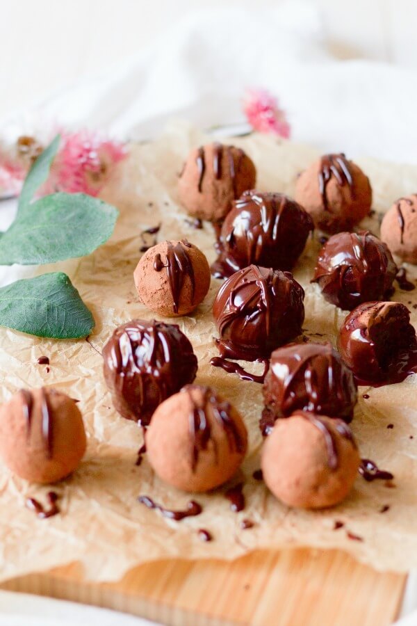 Chocolate covered homemade candies.