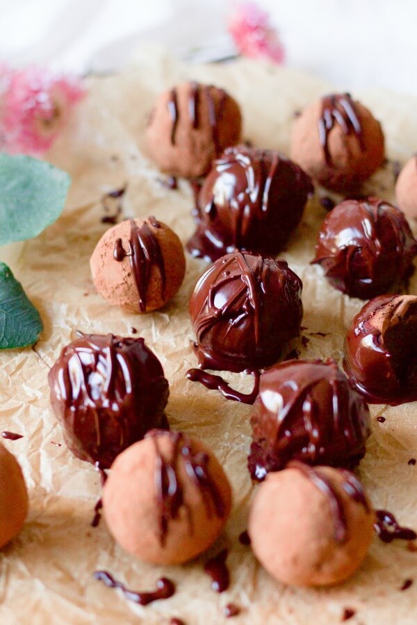Chocolate covered homemade candies.