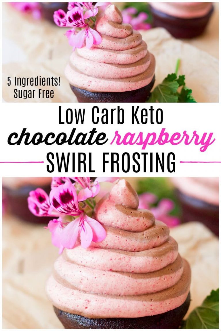 Low Carb Keto Chocolate Raspberry Swirl Frosting Recipes to Nourish