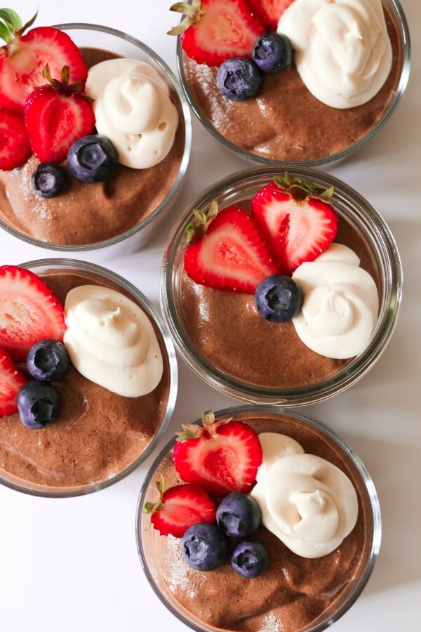 Chocolate Chia Pudding from Recipes to Nourish