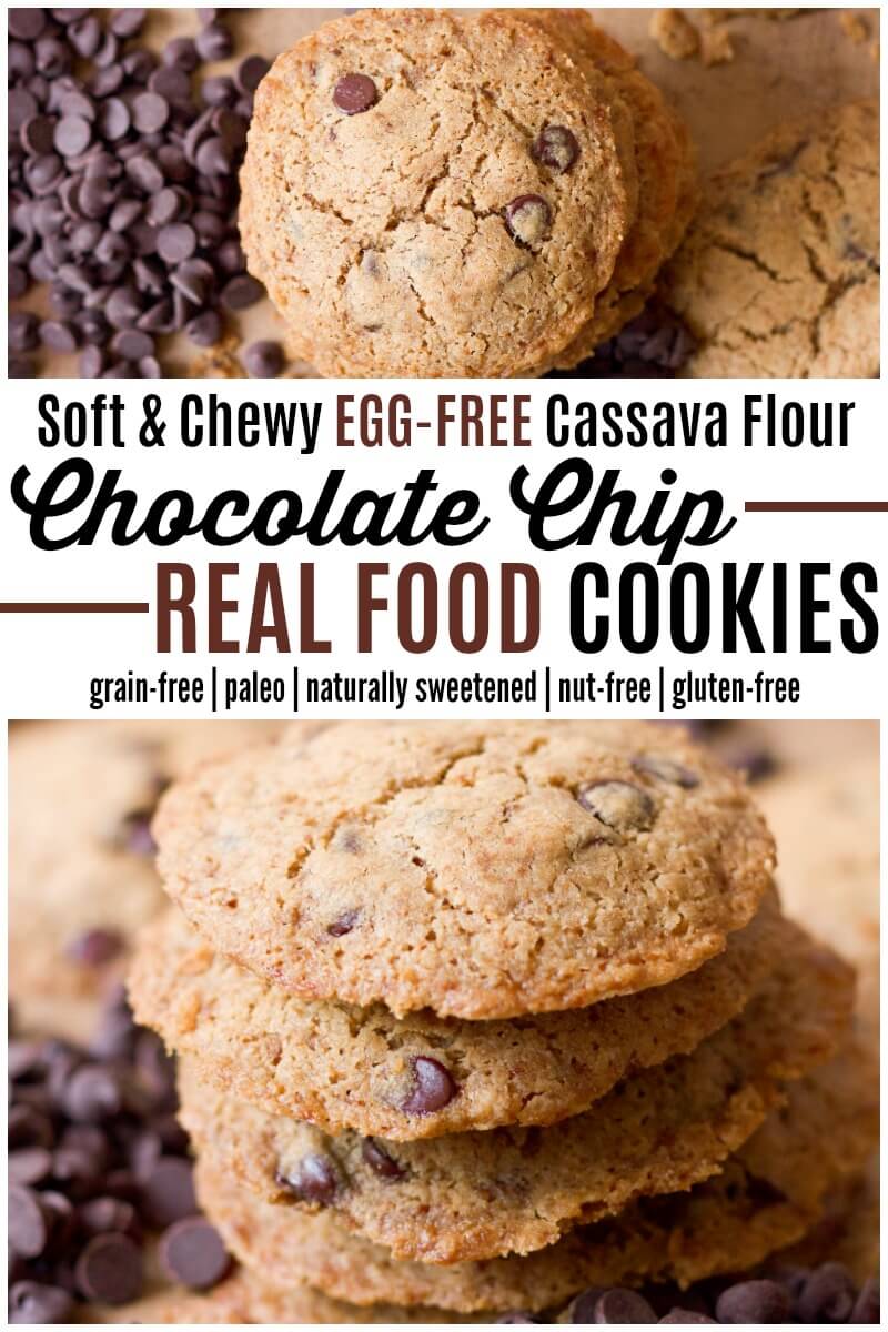 Egg-Free Cassava Flour Chocolate Chip Cookies | Recipes to Nourish