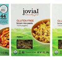 Jovial Organic Gluten-Free Brown Rice Italian Pasta 3 Shape Variety Bundle: (1) Penne Rigate, (1) Fusilli, (1) Caserecce, 12 Oz. Ea.