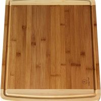Extra Large Bamboo Cutting Board with Juice Groove - 17.5 x 13.5 x 0.75 inch, Organic, Formaldehyde-free