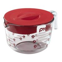 Pyrex Prepware 8-Cup Glass Measuring Cup with Lid