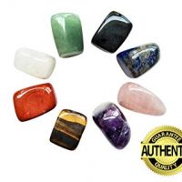 Chakra Stones Healing Crystals Set of 8 for Crystal Therapy, Worry Stones