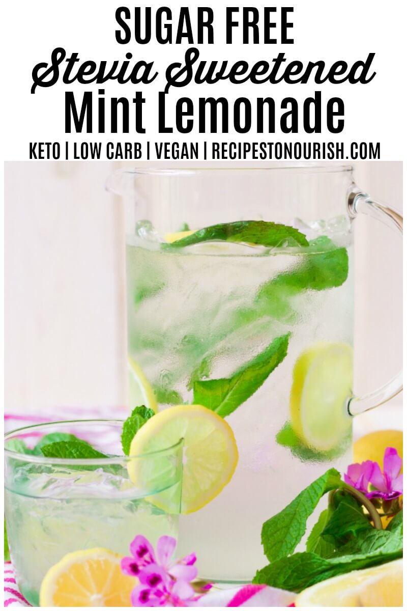 Sugar Free Stevia Sweetened Mint Lemonade Recipes to Nourish