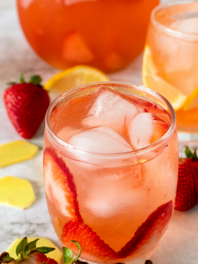 Hydrating Strawberry Ginger Switchel