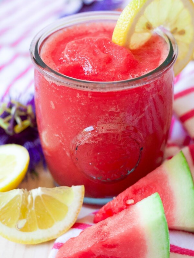 SLUSHY BLENDED WATERMELON LEMONADE