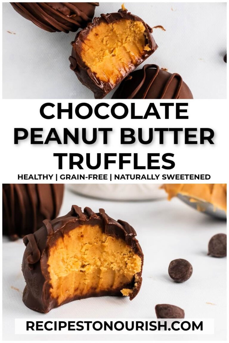 Healthy Chocolate Peanut Butter Truffles Recipes to Nourish