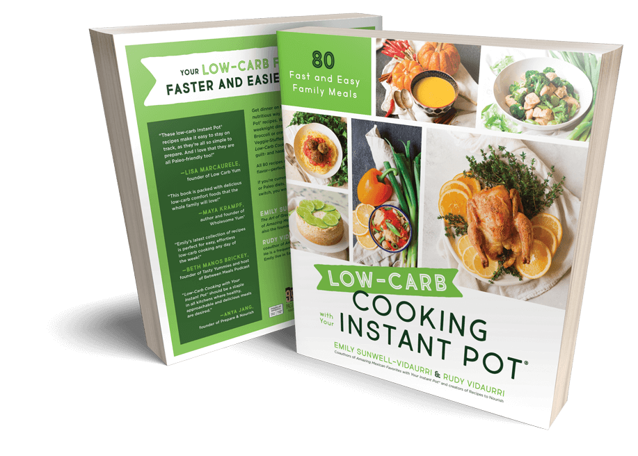 Book cover of Low-Carb Cooking with Your Instant Pot.