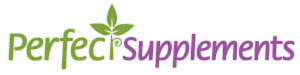 Logo that says Perfect Supplements in green and purple text color.